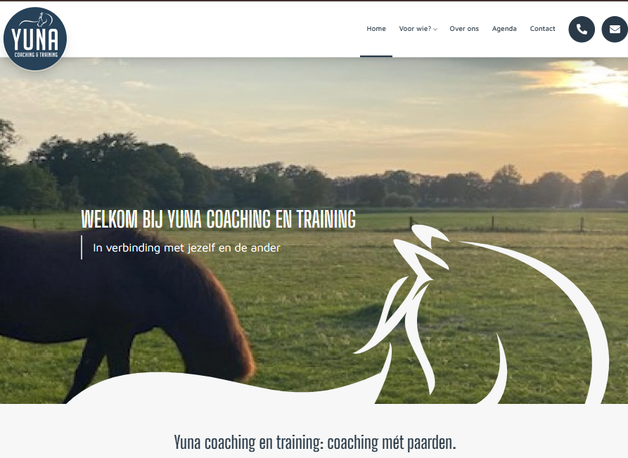 Yunacoaching website
